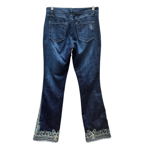 Laurie‎ Felt Los Angeles Jeans Classic Boot Cut Floral Embroidery Boho Size 2 - Picture 4 of 11